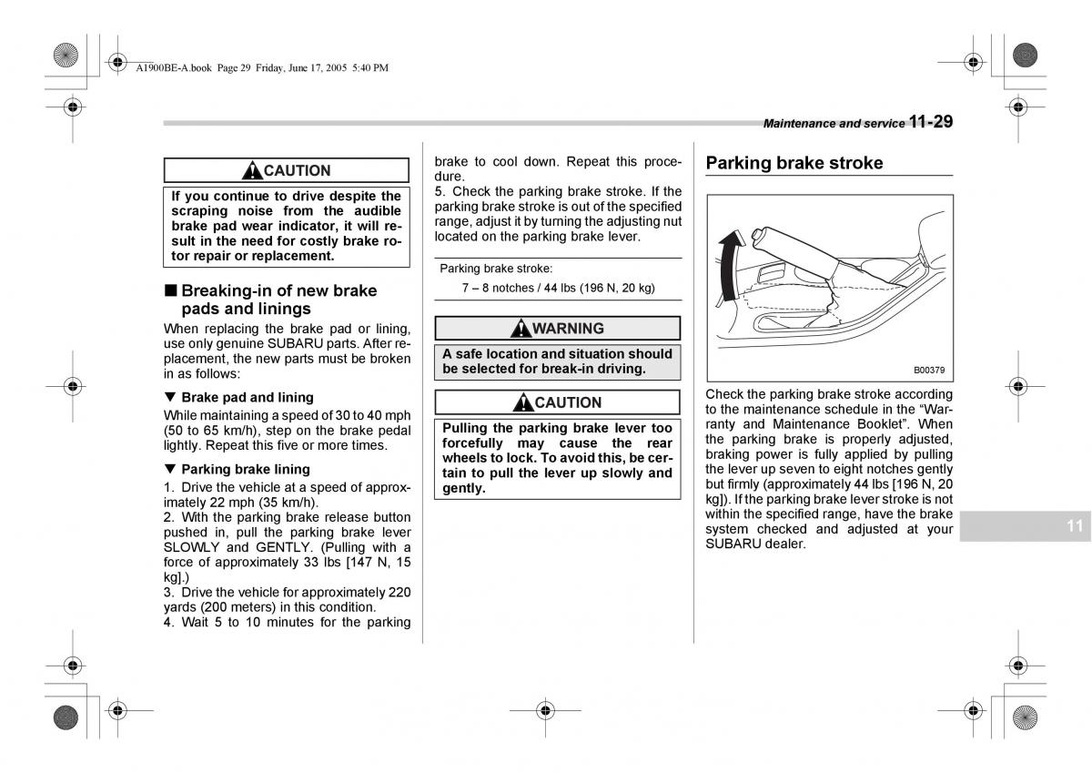 Subaru Impreza II 2 GD owners manual / page 308