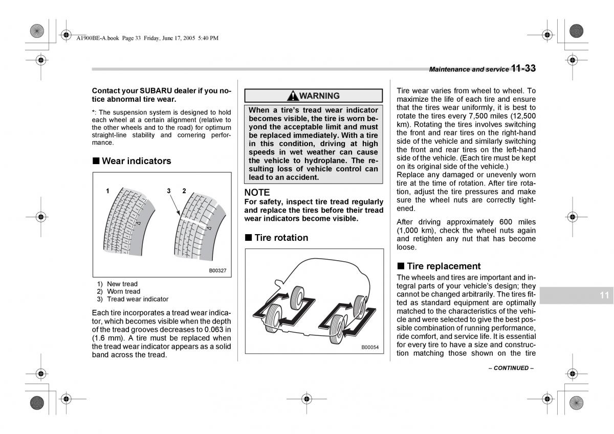 Subaru Impreza II 2 GD owners manual / page 312