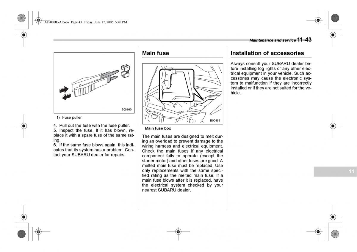 Subaru Impreza II 2 GD owners manual / page 322