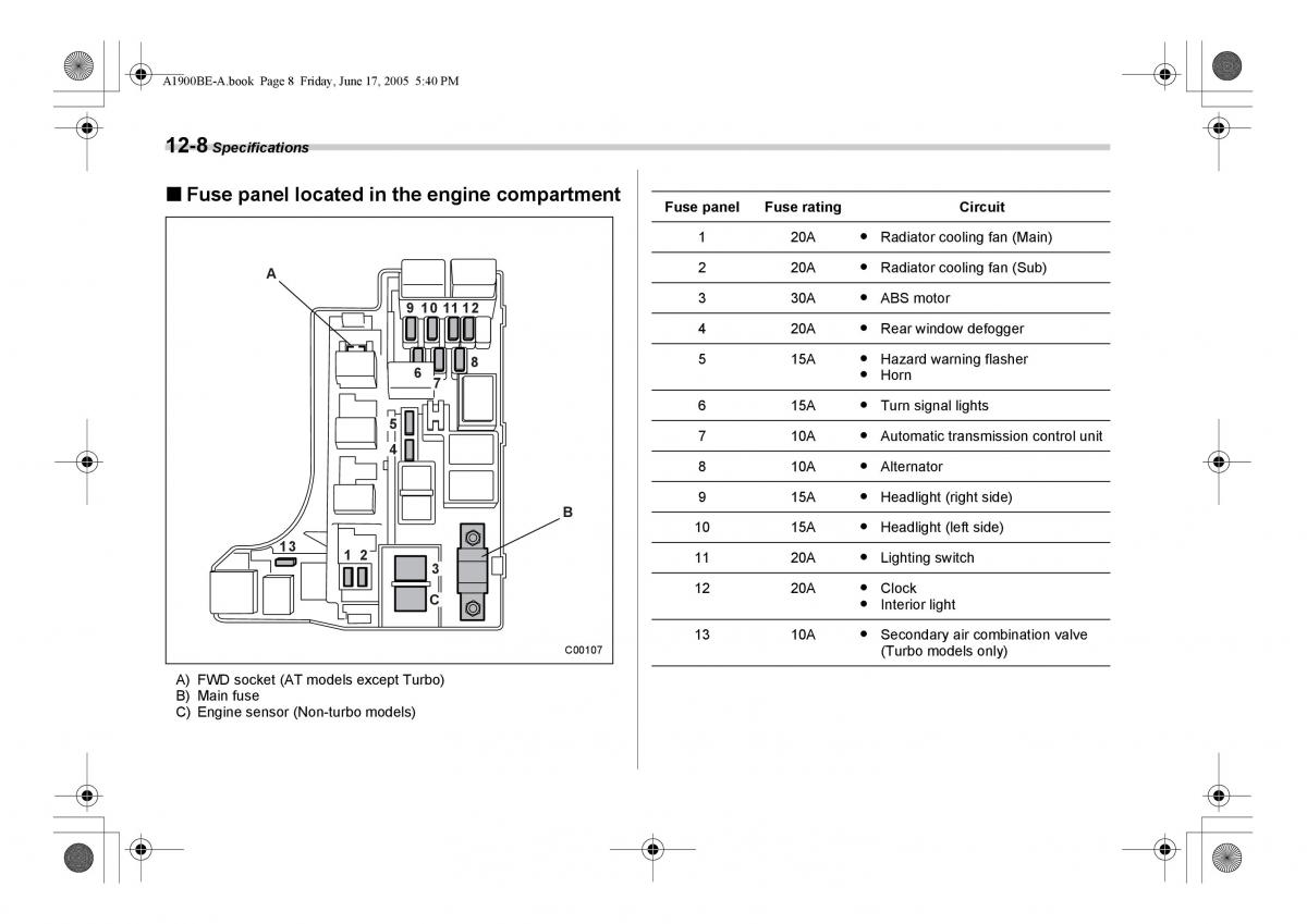 Subaru Impreza II 2 GD owners manual / page 339