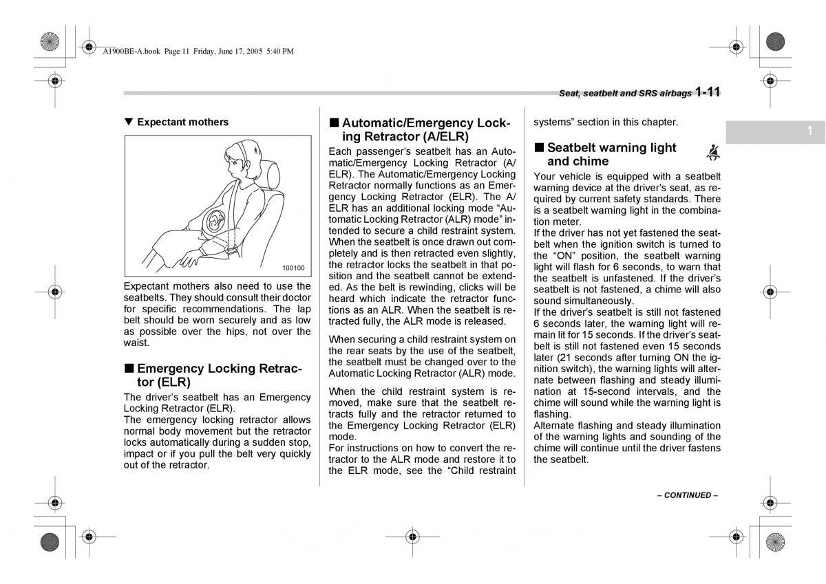 Subaru Impreza II 2 GD owners manual / page 38