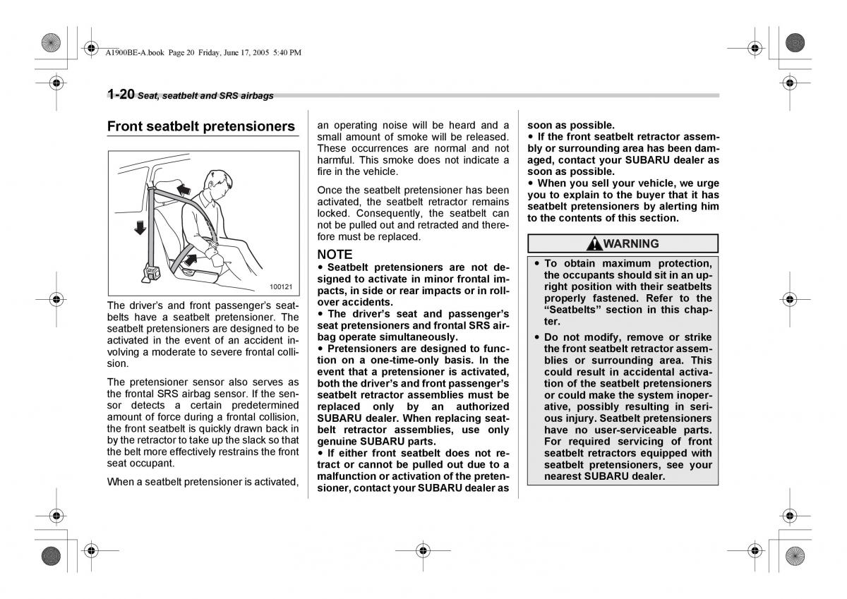 Subaru Impreza II 2 GD owners manual / page 47