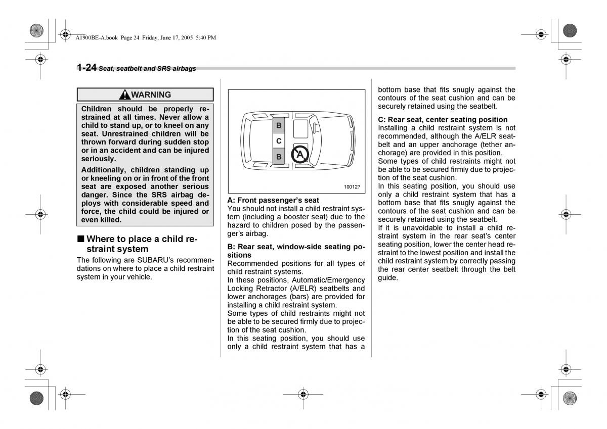 Subaru Impreza II 2 GD owners manual / page 51