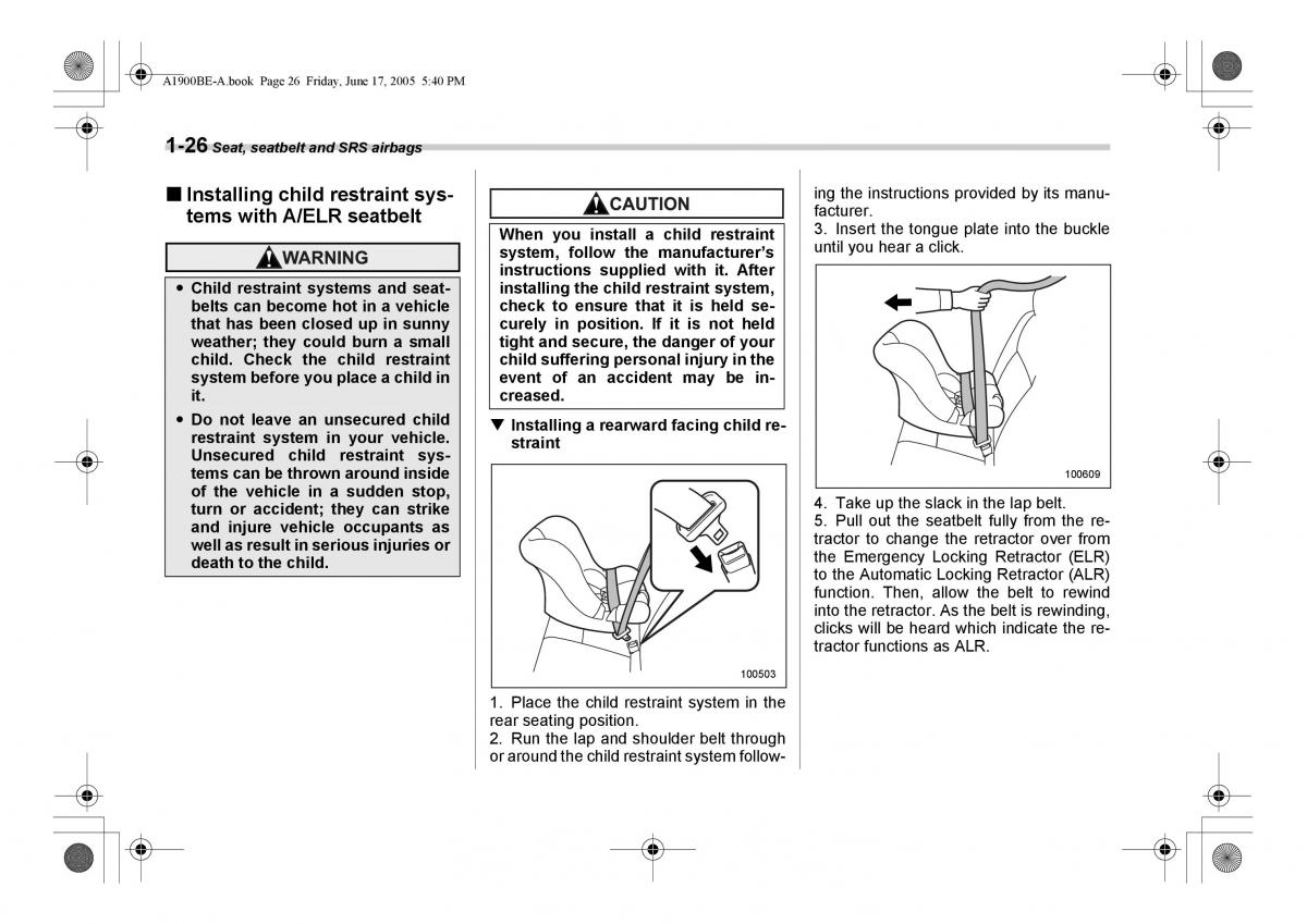 Subaru Impreza II 2 GD owners manual / page 53