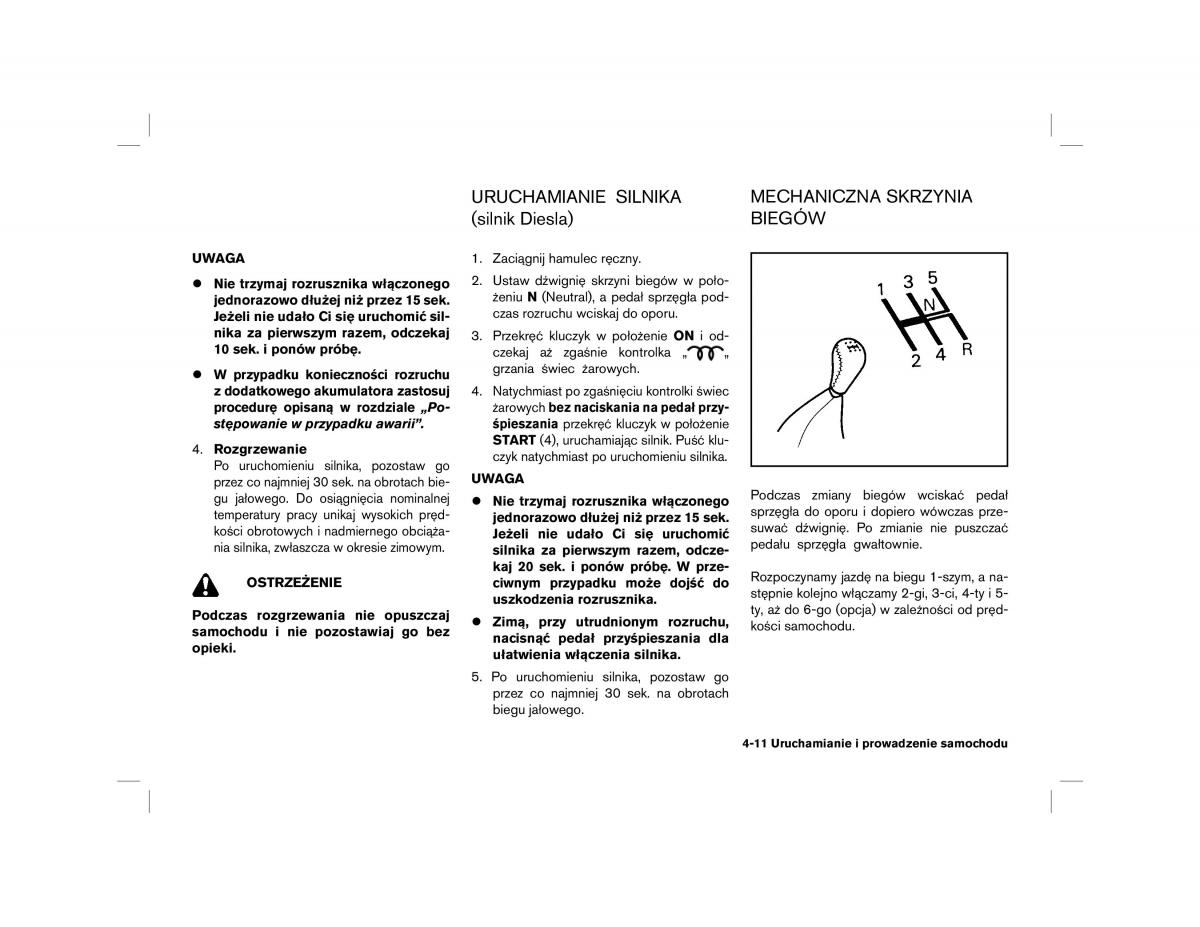 Nissan Almera Tino instrukcja obslugi / page 109