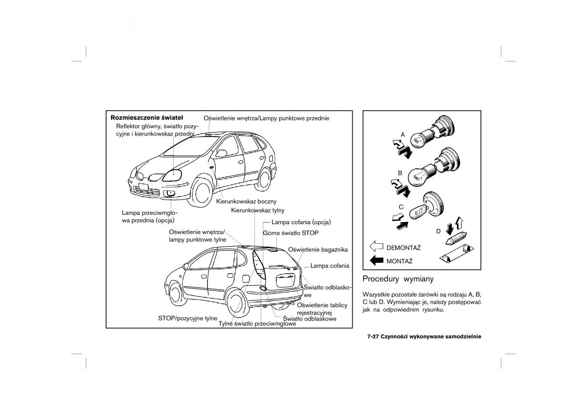 Nissan Almera Tino instrukcja obslugi / page 171