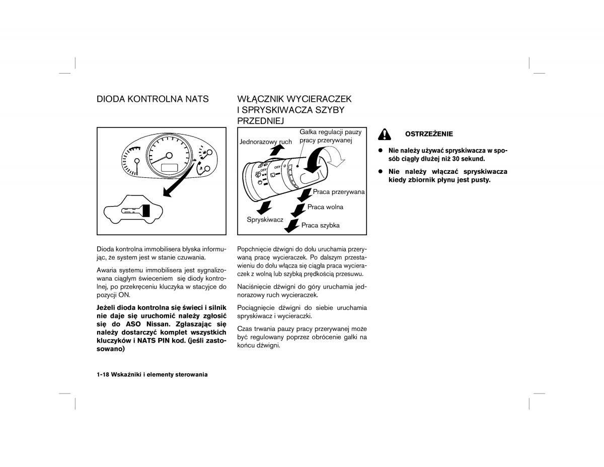 Nissan Almera Tino instrukcja obslugi / page 18