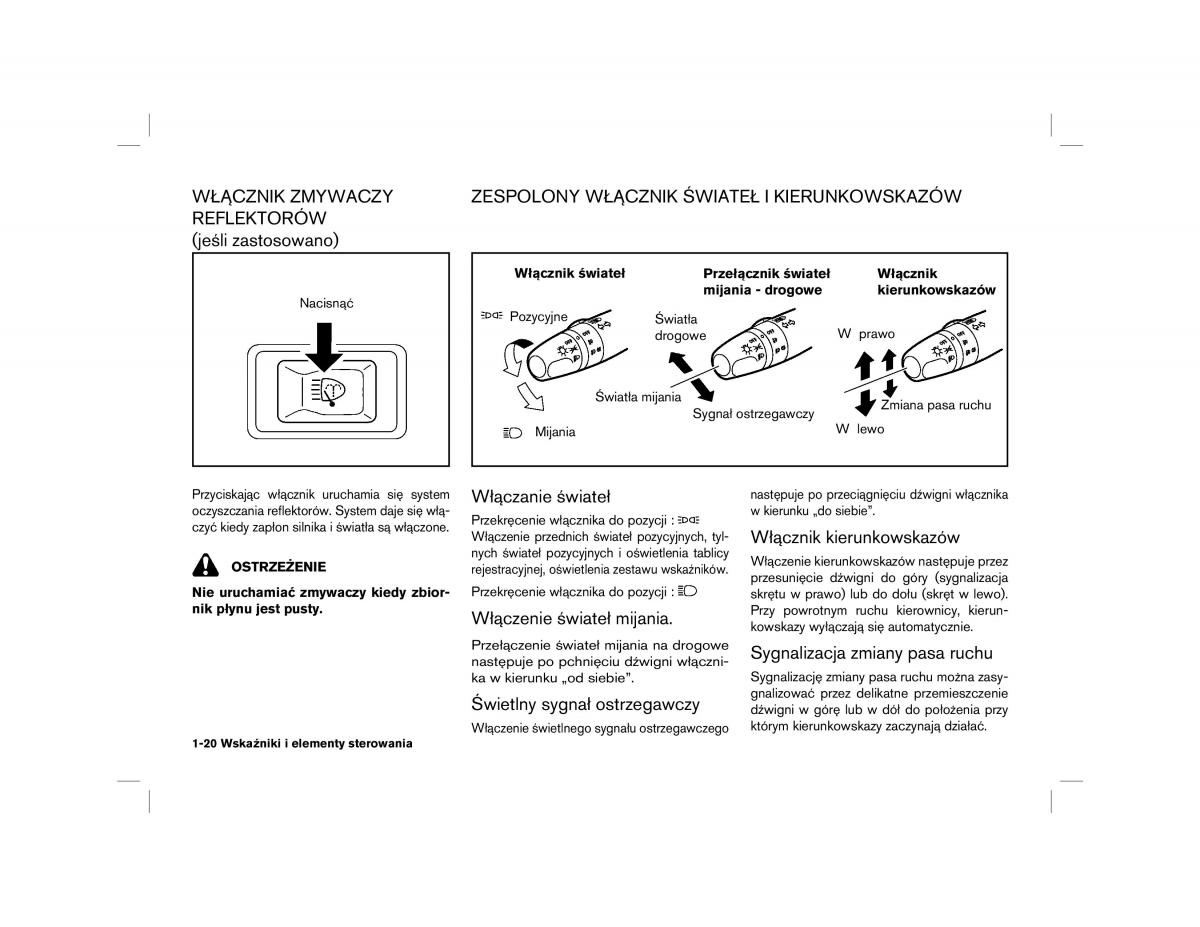 Nissan Almera Tino instrukcja obslugi / page 20