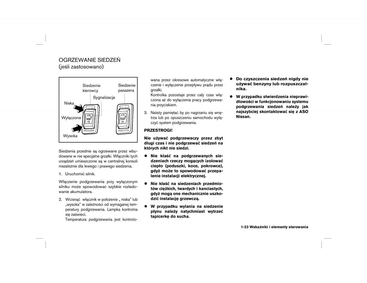 Nissan Almera Tino instrukcja obslugi / page 23