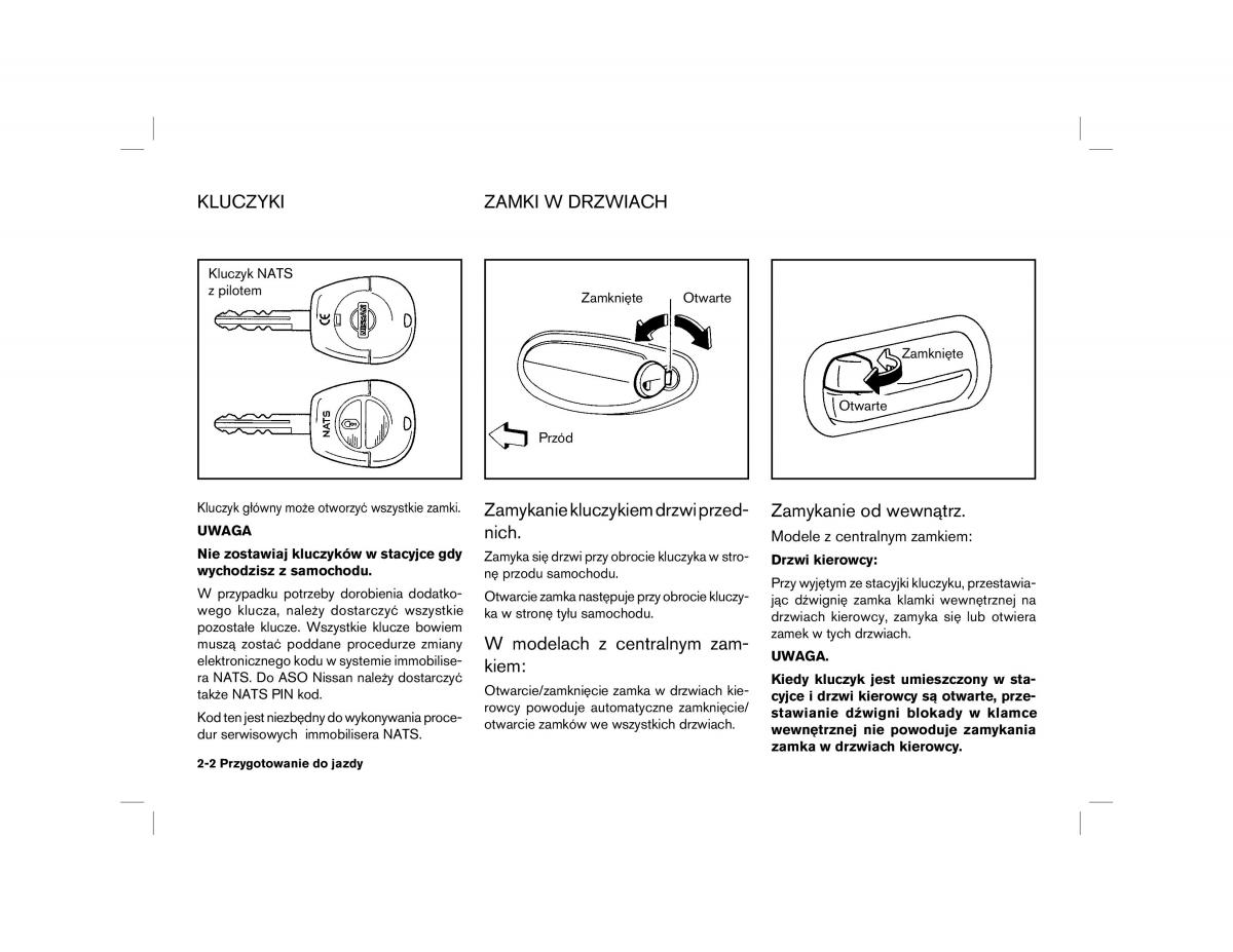 Nissan Almera Tino instrukcja obslugi / page 34