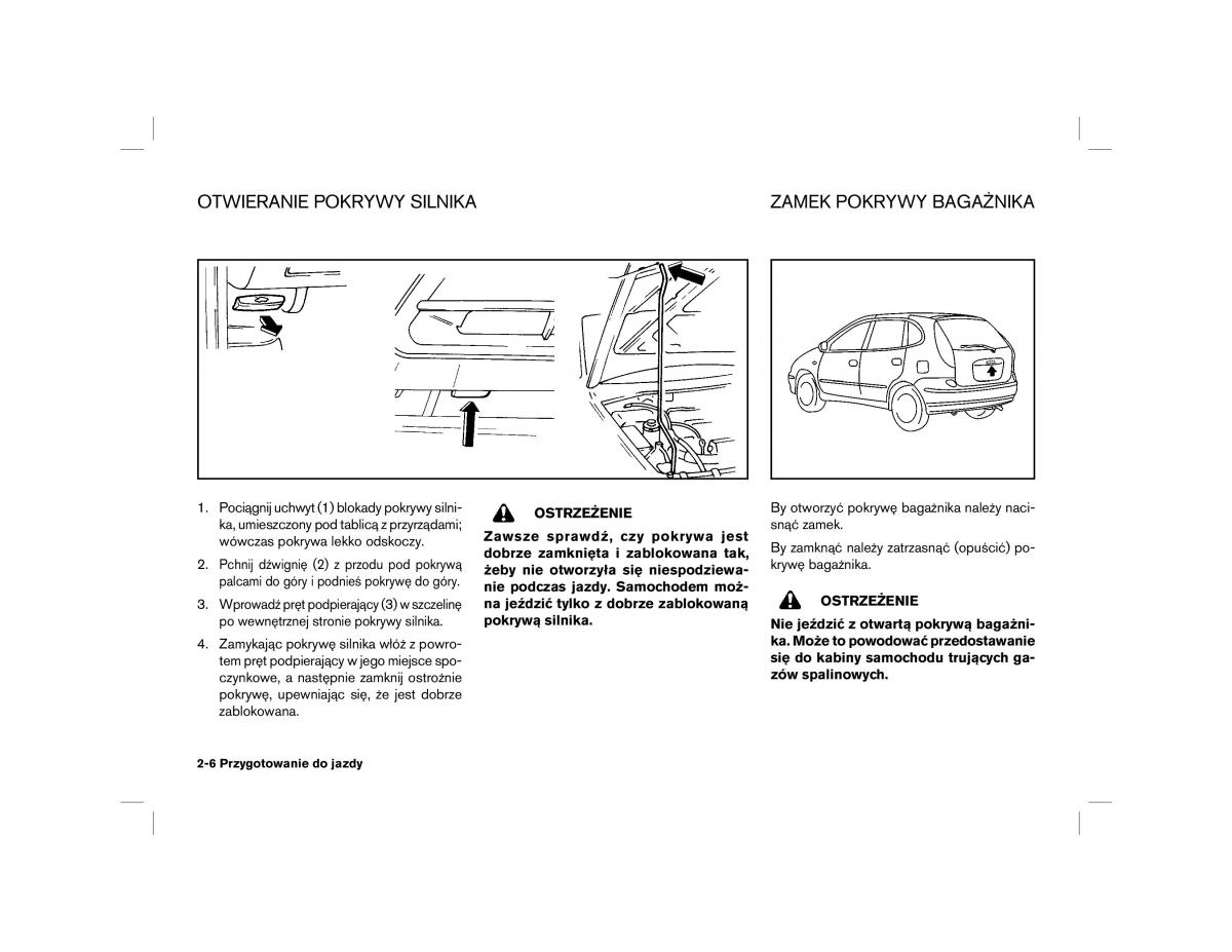 Nissan Almera Tino instrukcja obslugi / page 38