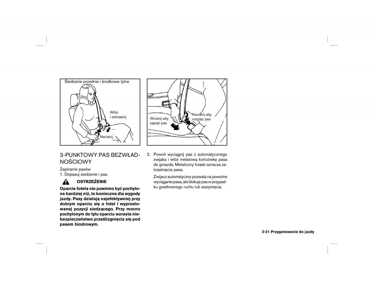 Nissan Almera Tino instrukcja obslugi / page 53