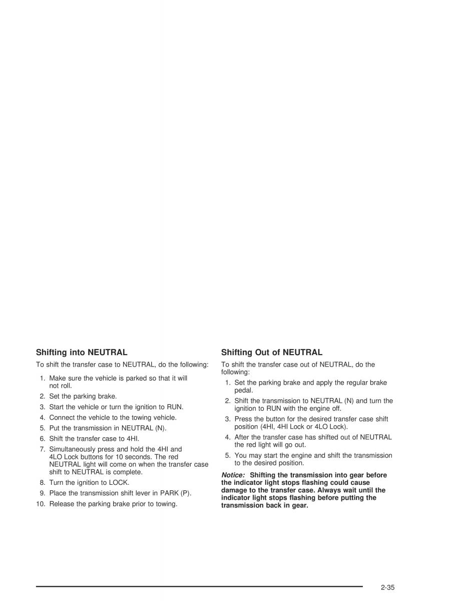 Hummer H2 owners manual / page 111