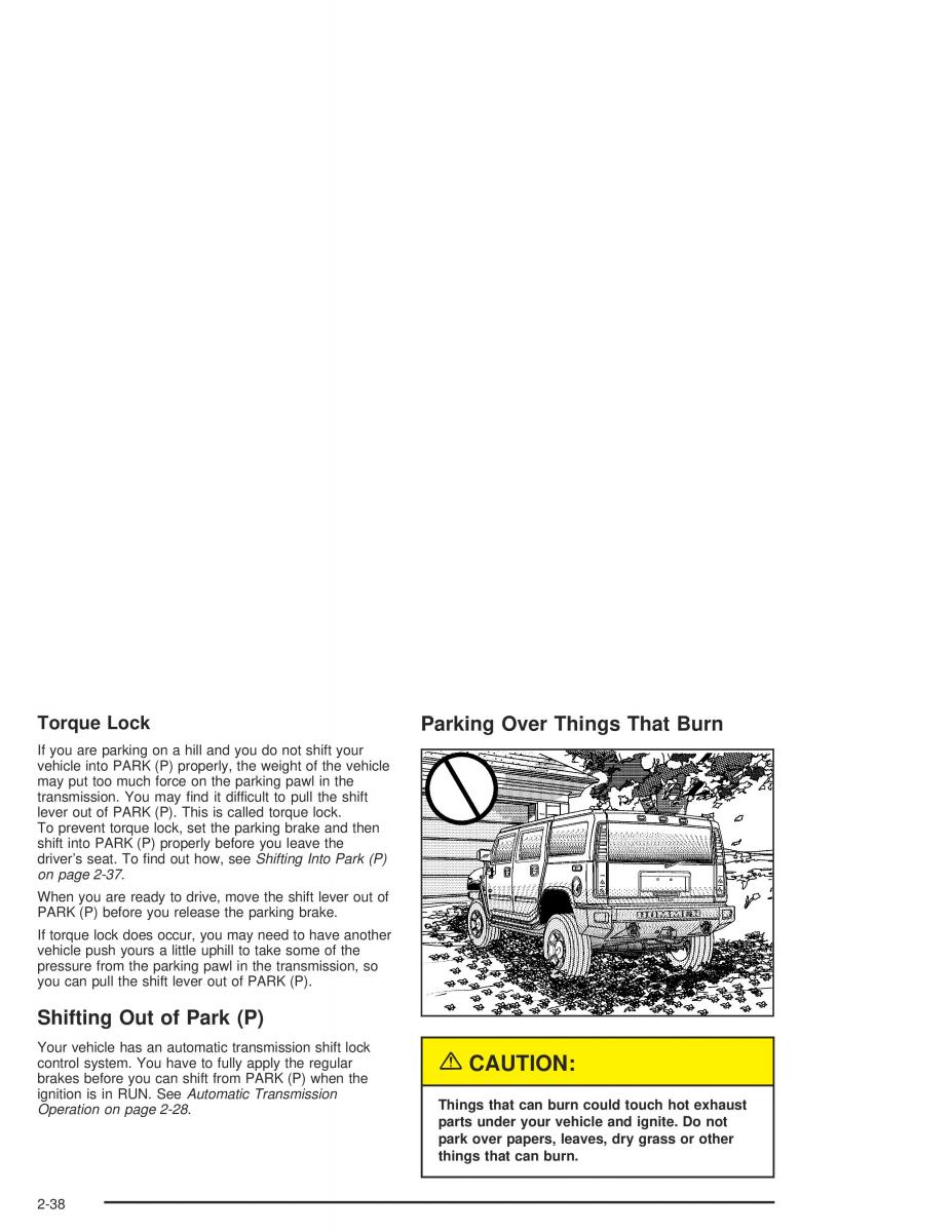 Hummer H2 owners manual / page 114