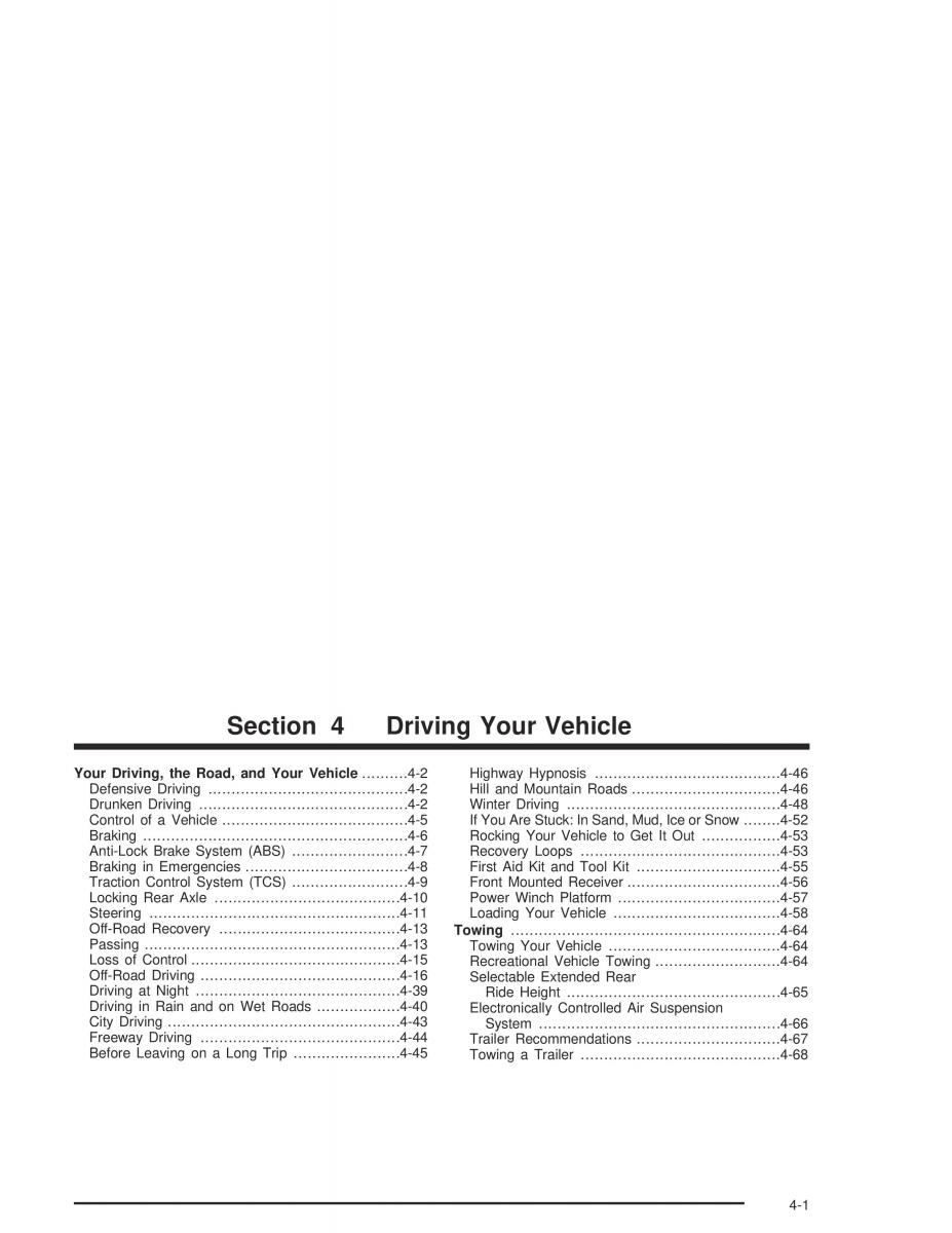 Hummer H2 owners manual / page 233