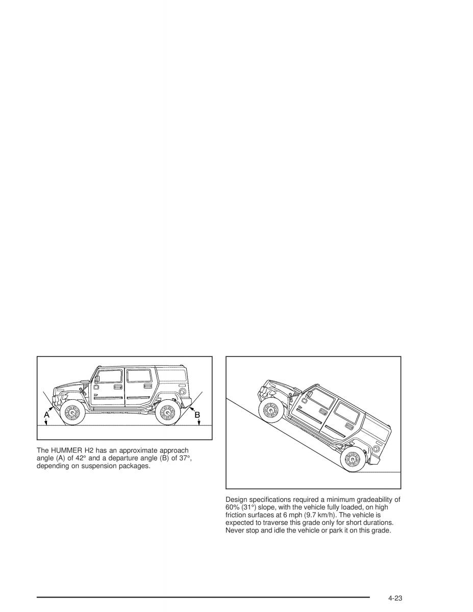 Hummer H2 owners manual / page 255