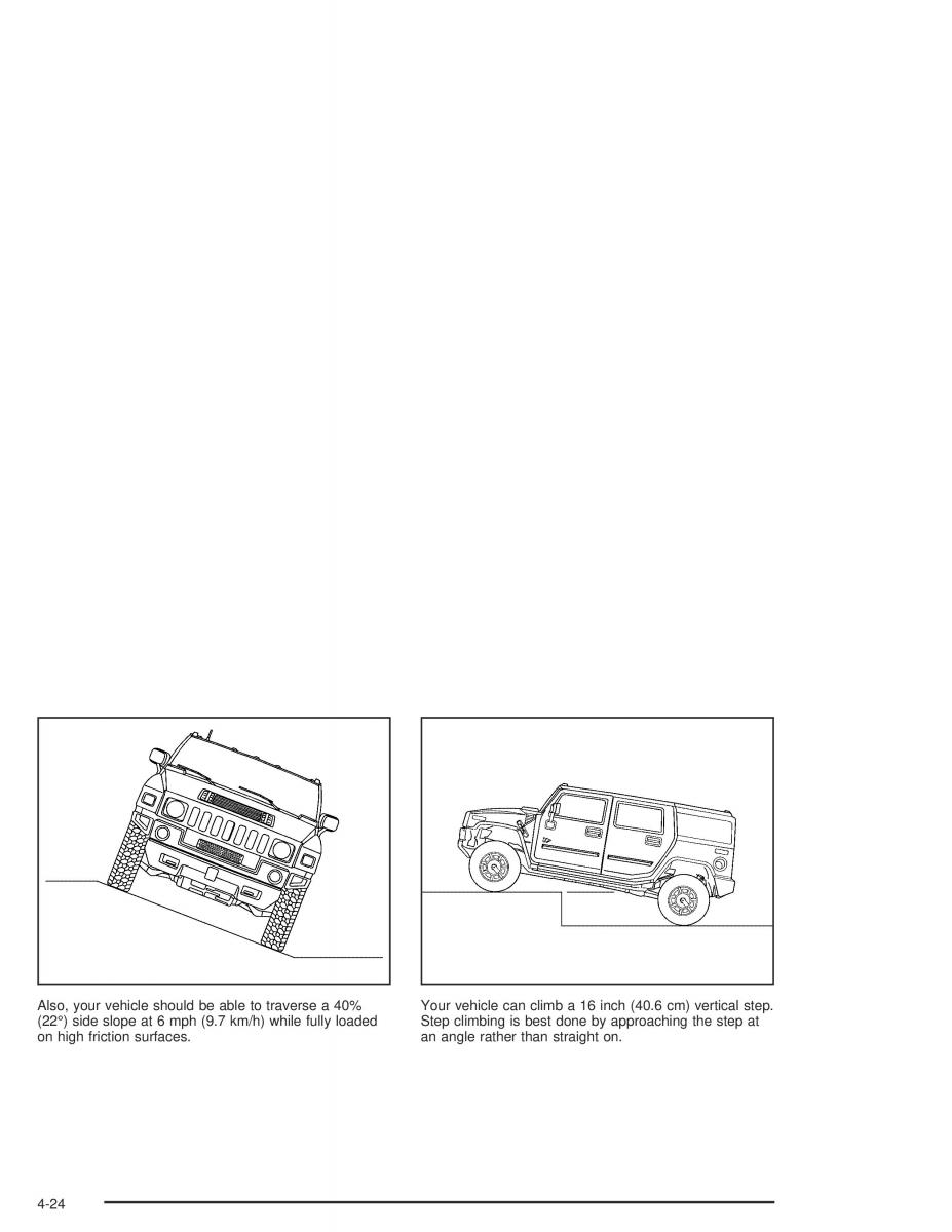 Hummer H2 owners manual / page 256