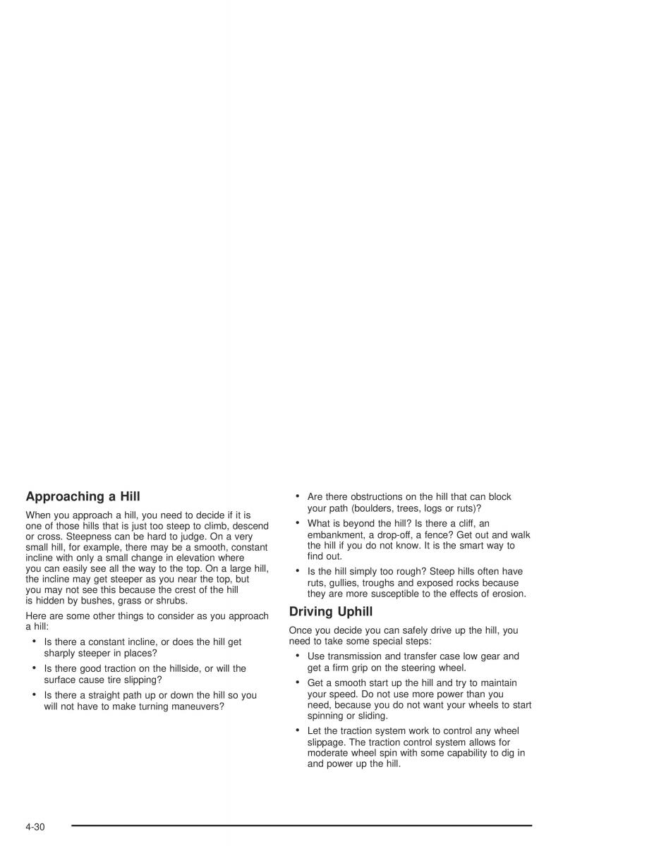 Hummer H2 owners manual / page 262