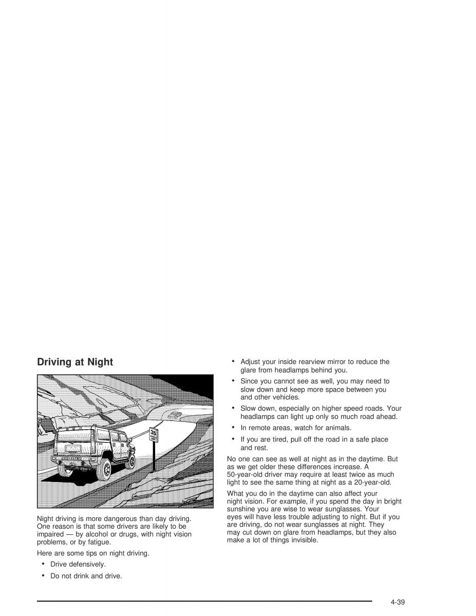 Hummer H2 owners manual / page 271