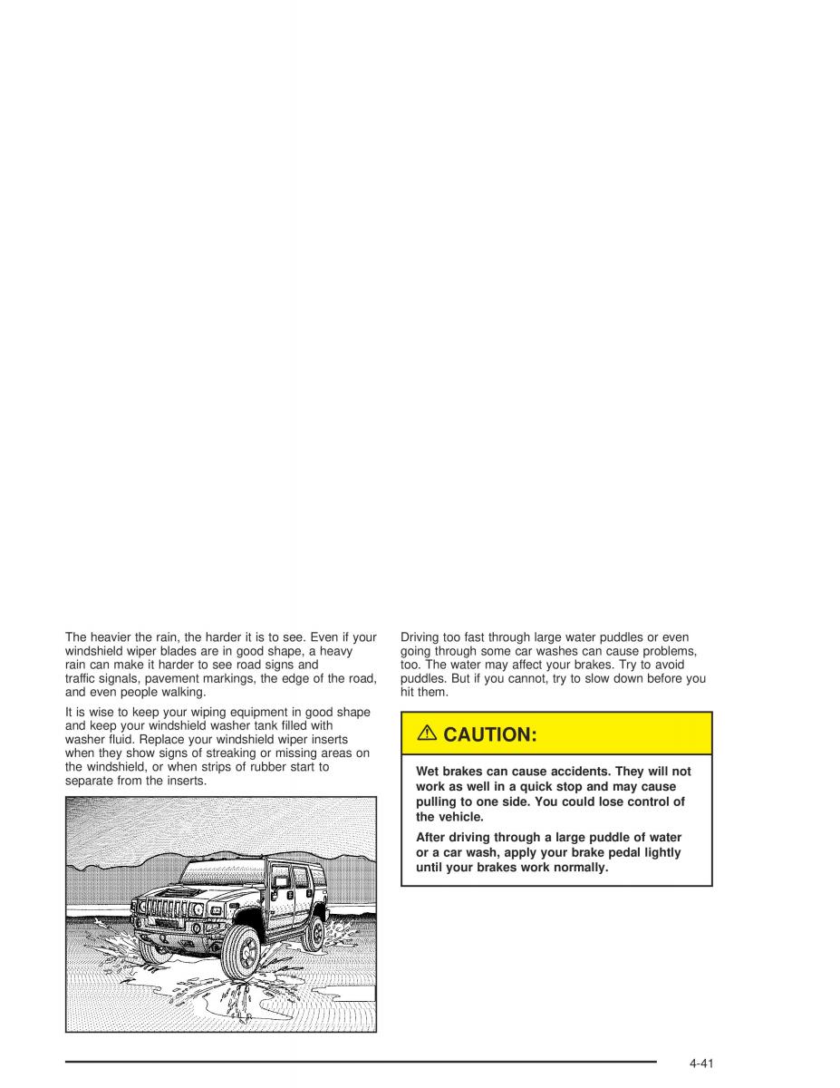 Hummer H2 owners manual / page 273