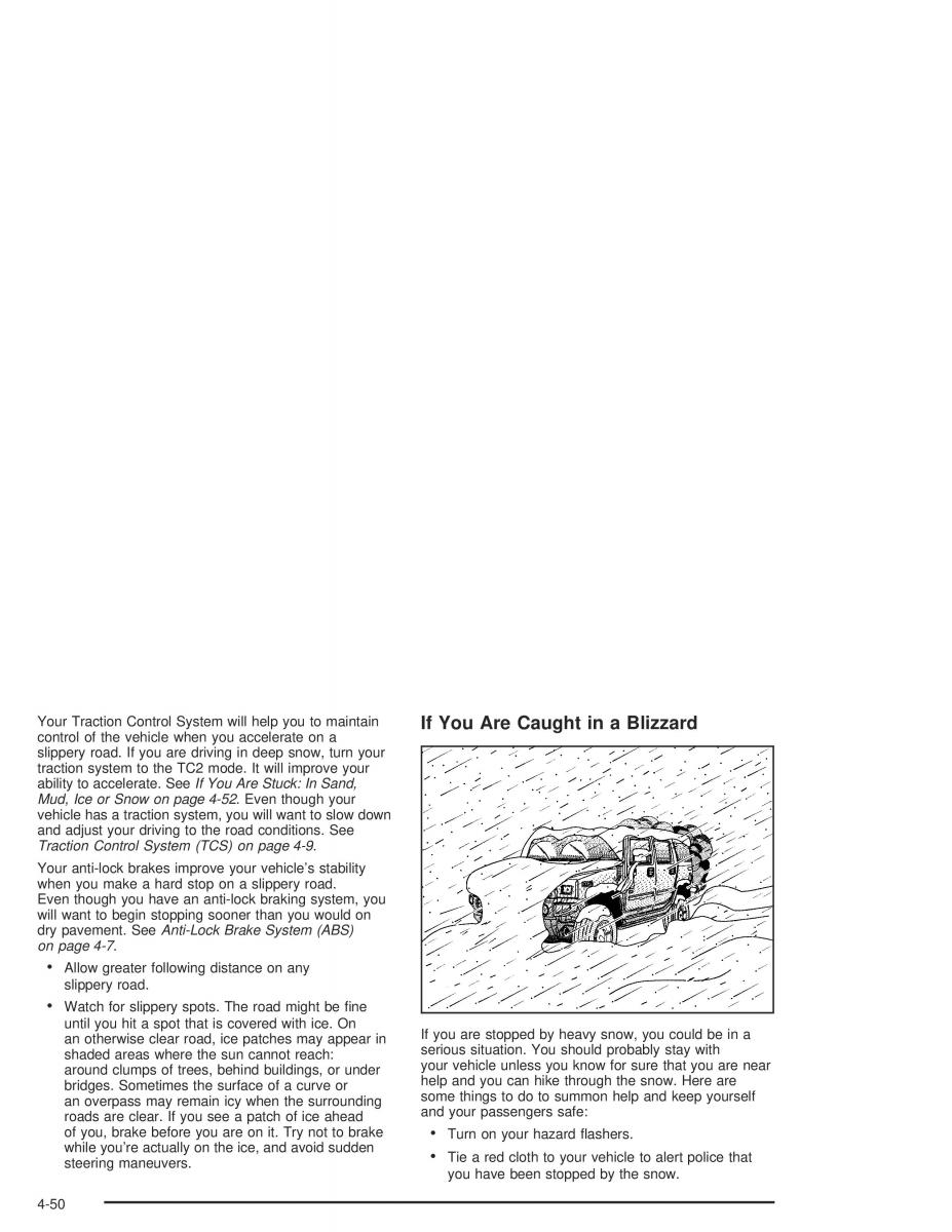 Hummer H2 owners manual / page 282