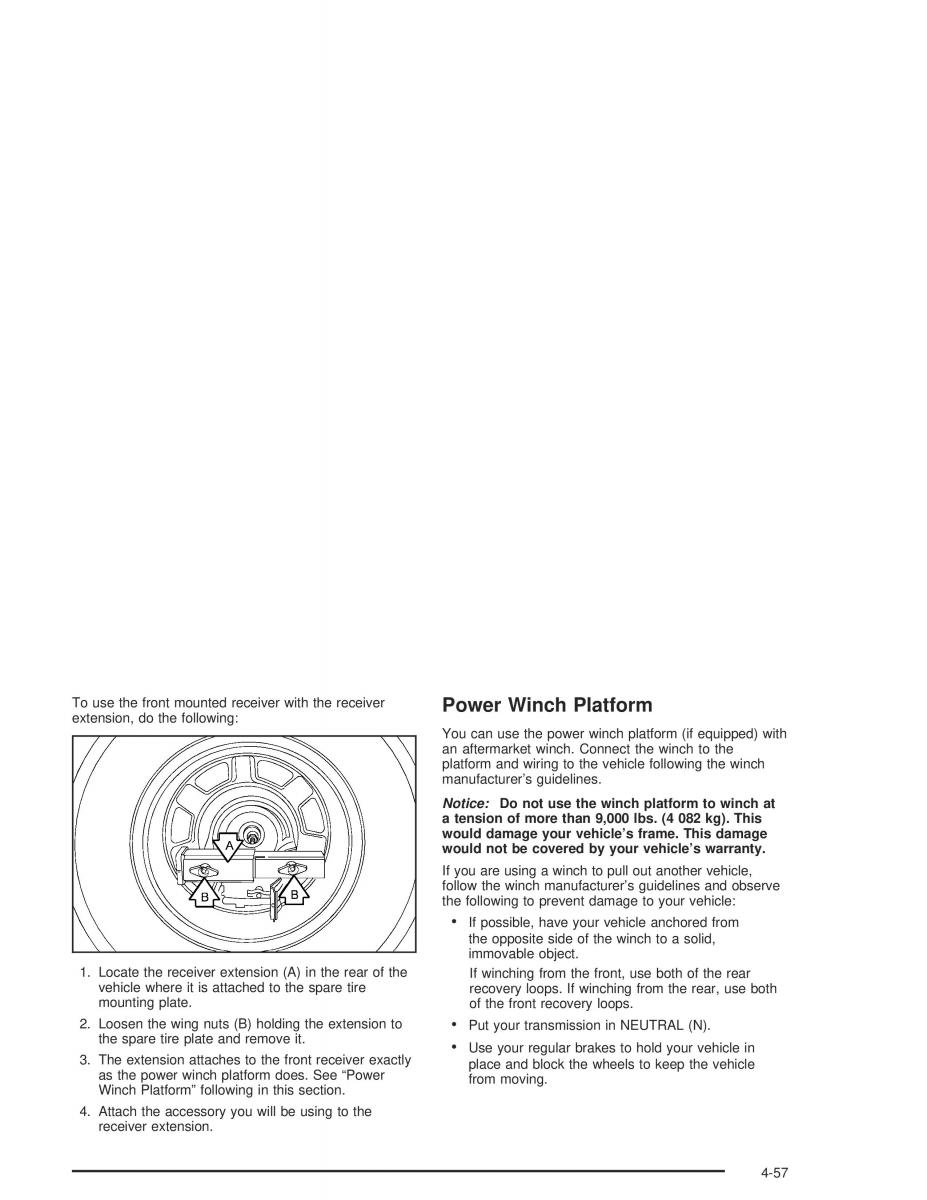 Hummer H2 owners manual / page 289