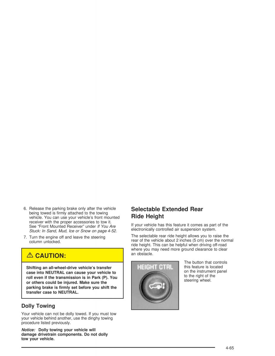 Hummer H2 owners manual / page 297