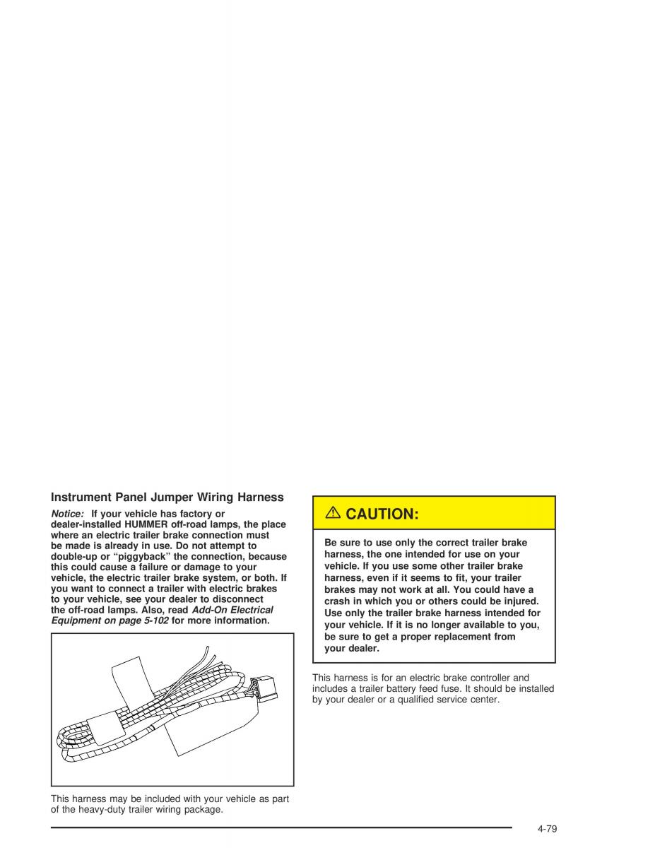 Hummer H2 owners manual / page 311