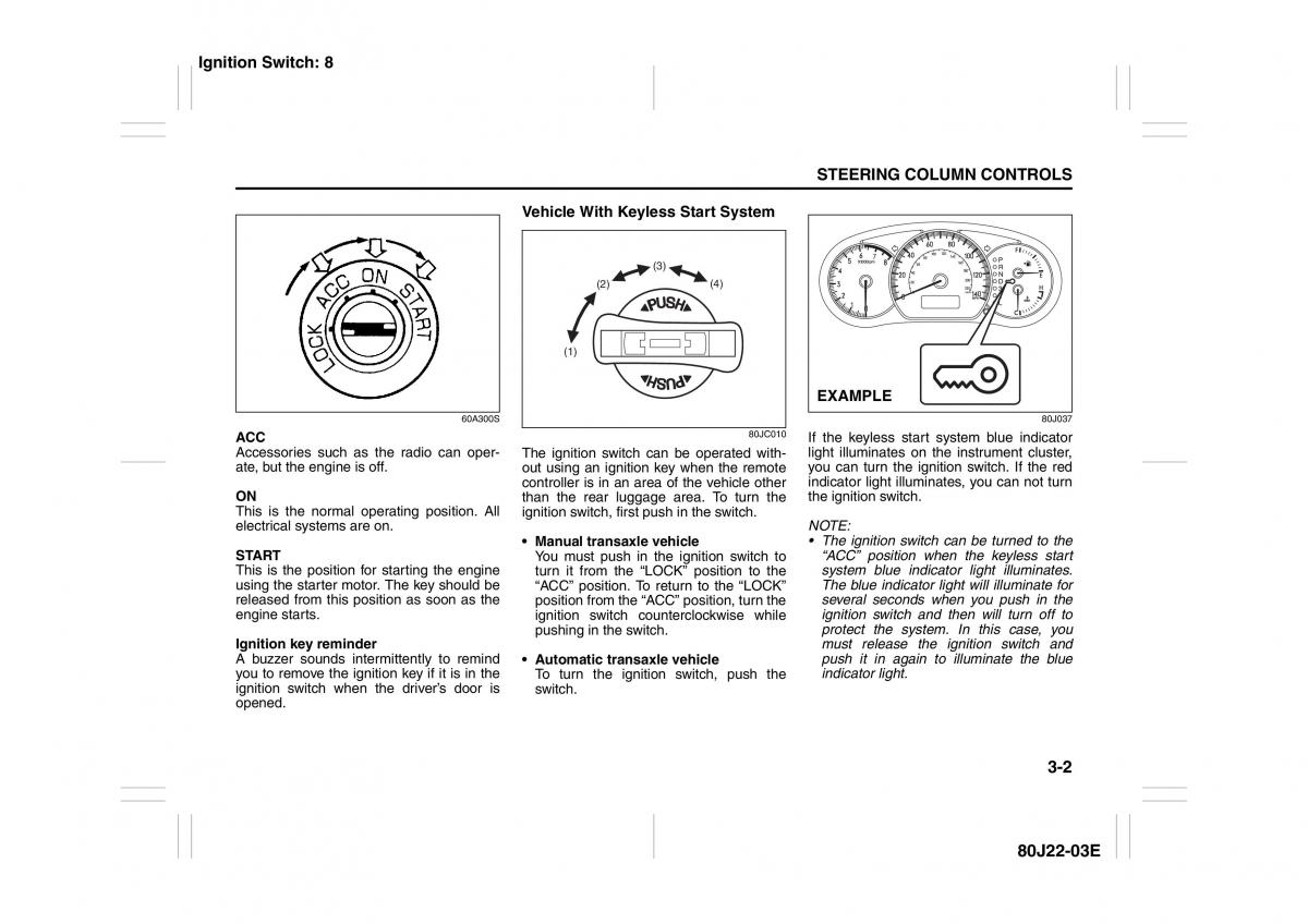 Suzuki SX4 owners manual / page 67