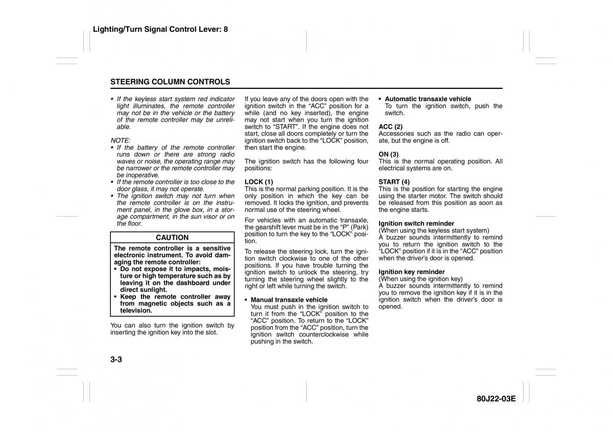 Suzuki SX4 owners manual / page 68