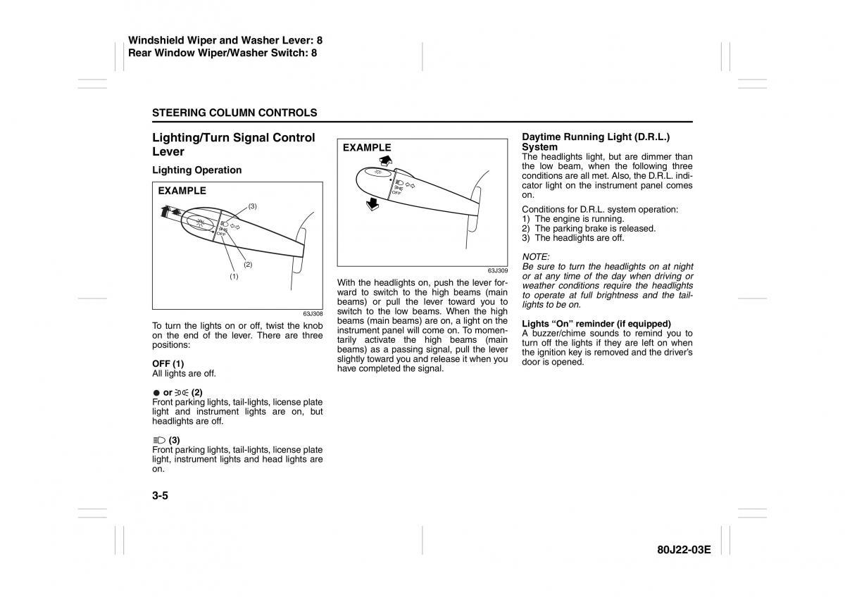 Suzuki SX4 owners manual / page 70