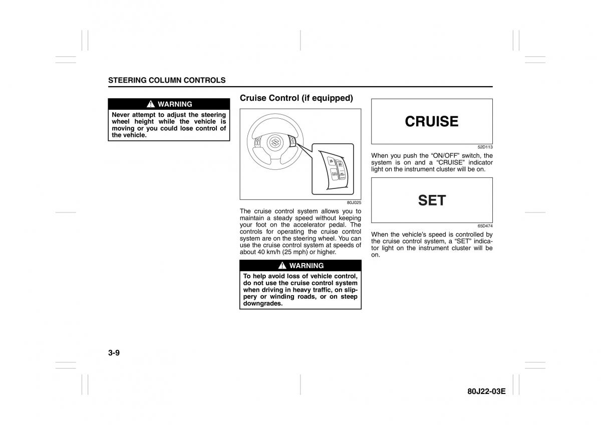 Suzuki SX4 owners manual / page 74