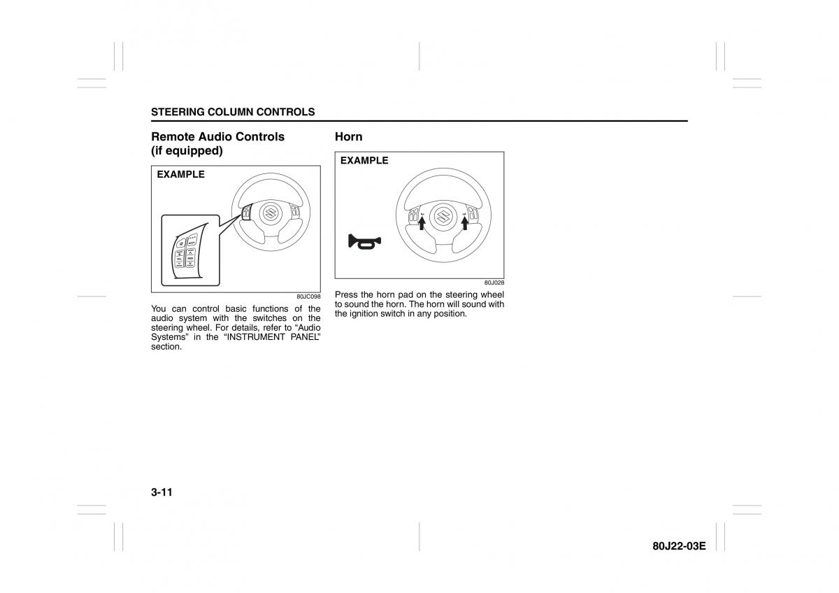 Suzuki SX4 owners manual / page 76