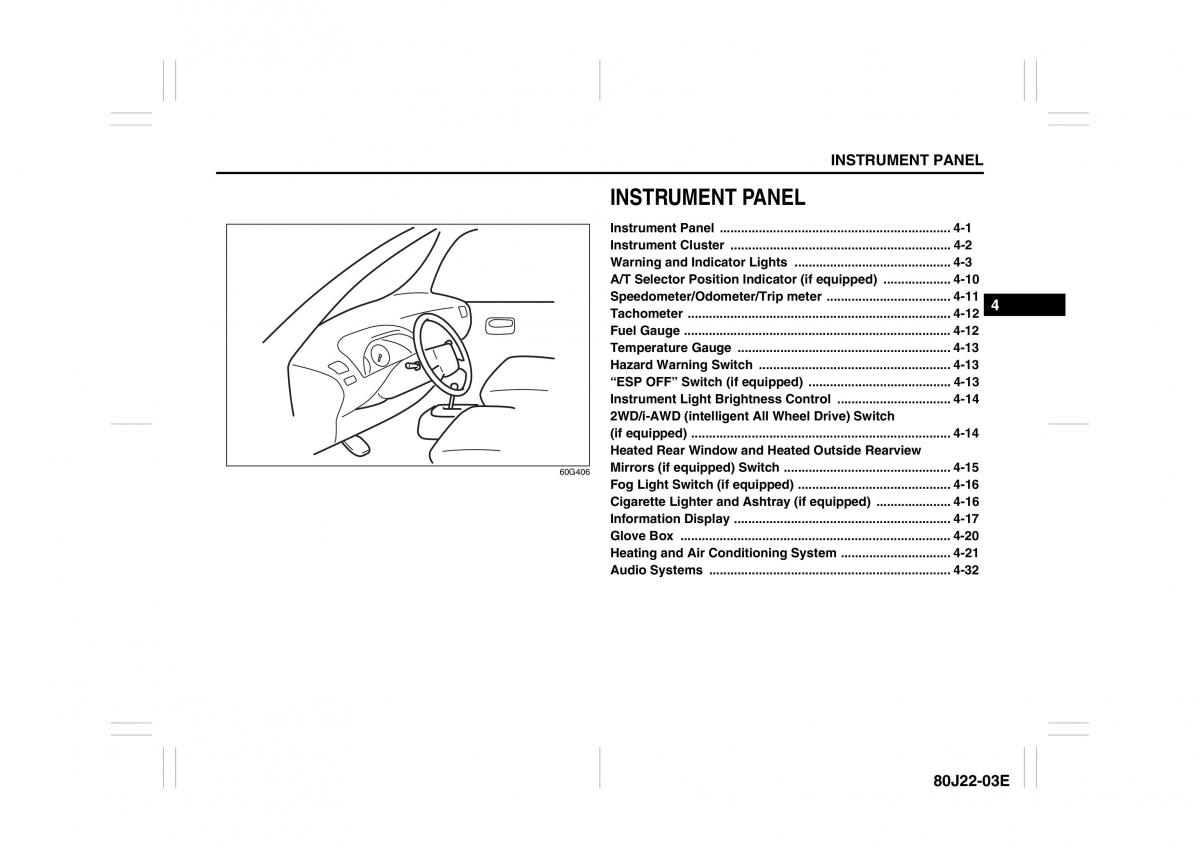 Suzuki SX4 owners manual / page 77