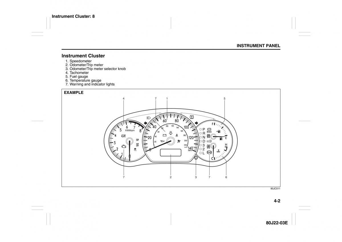 Suzuki SX4 owners manual / page 79