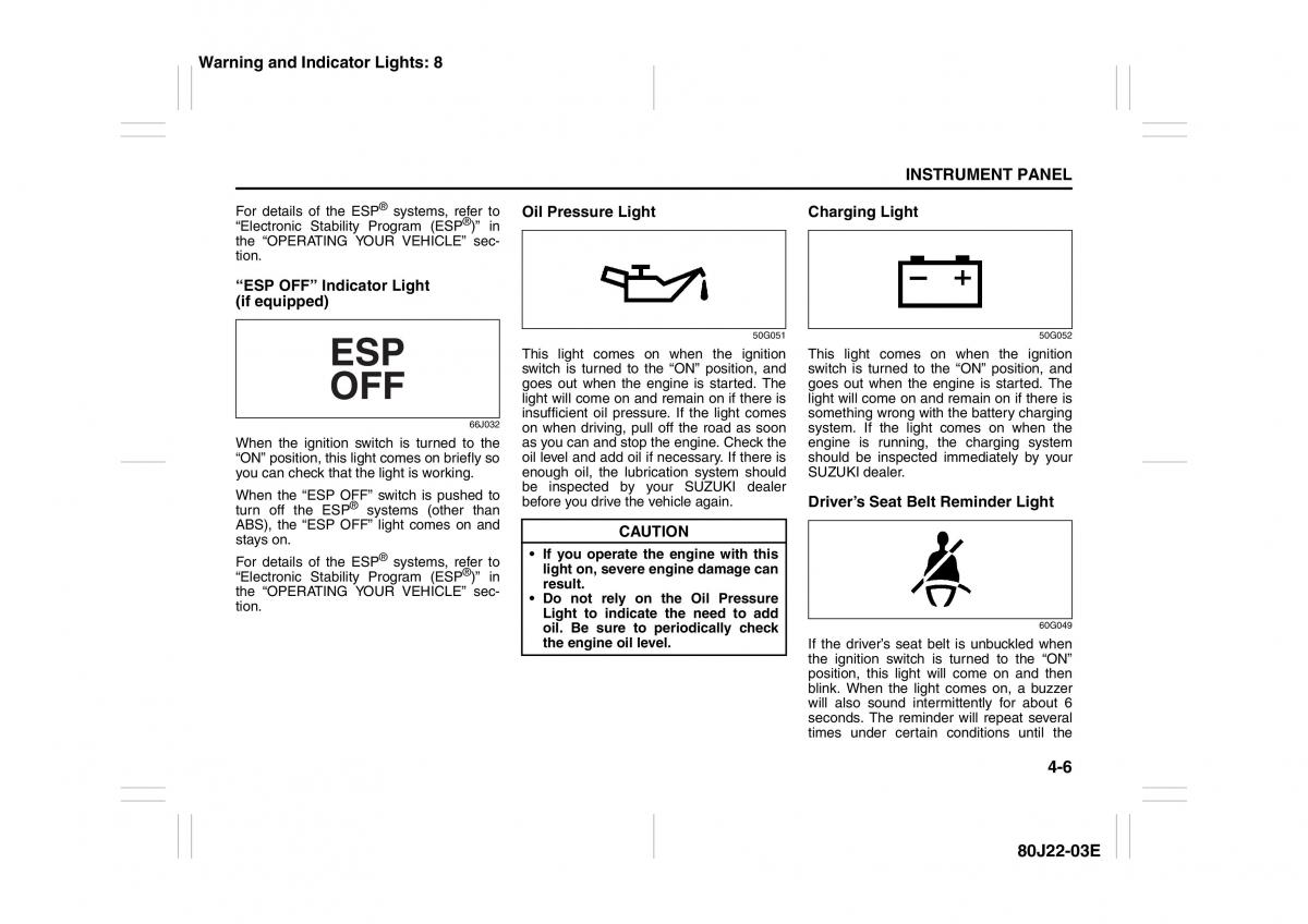 Suzuki SX4 owners manual / page 83