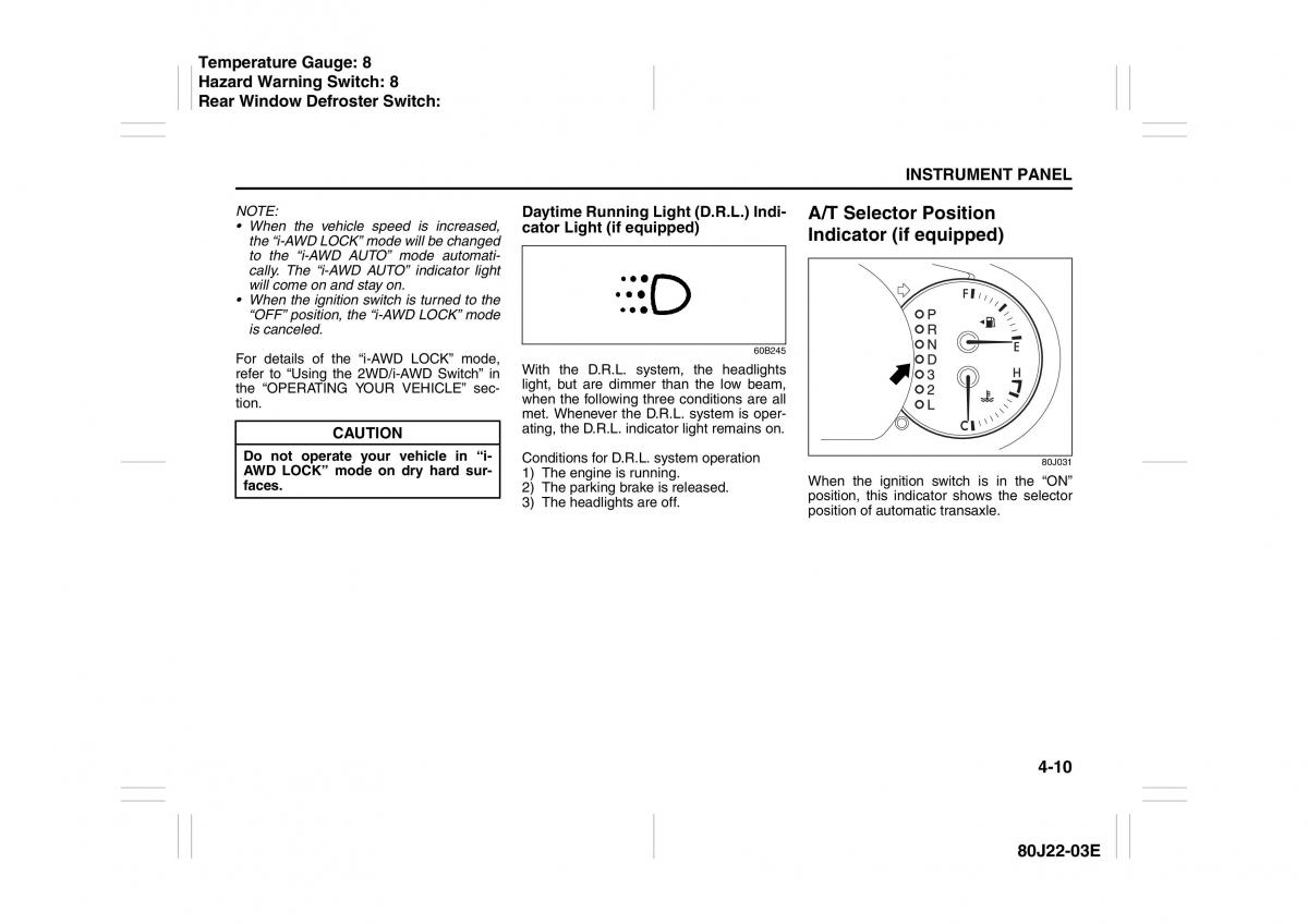 Suzuki SX4 owners manual / page 87