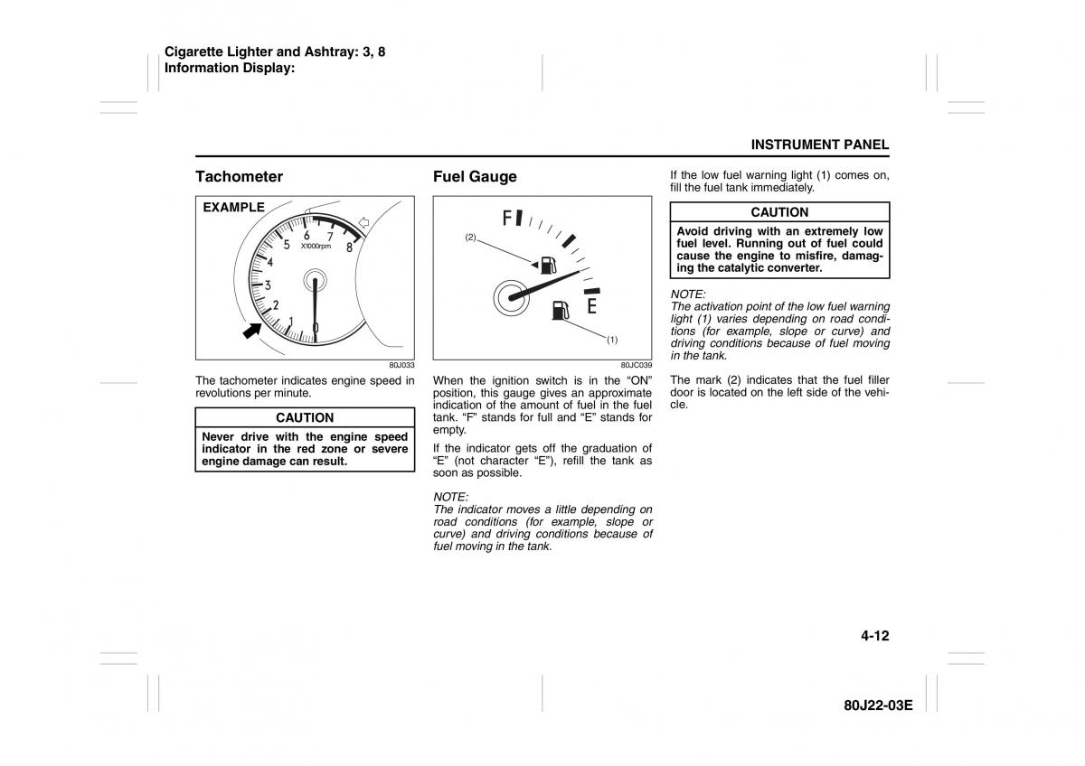 Suzuki SX4 owners manual / page 89