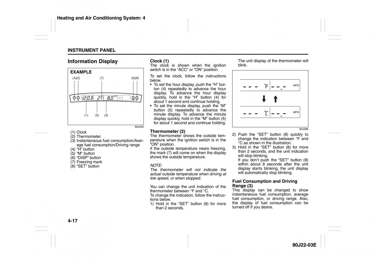 Suzuki SX4 owners manual / page 94