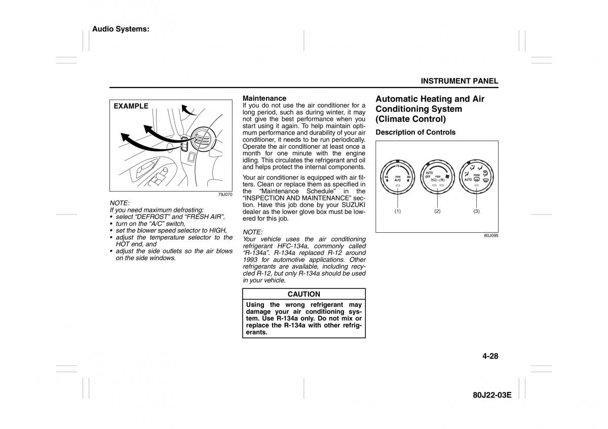 Suzuki SX4 owners manual / page 105