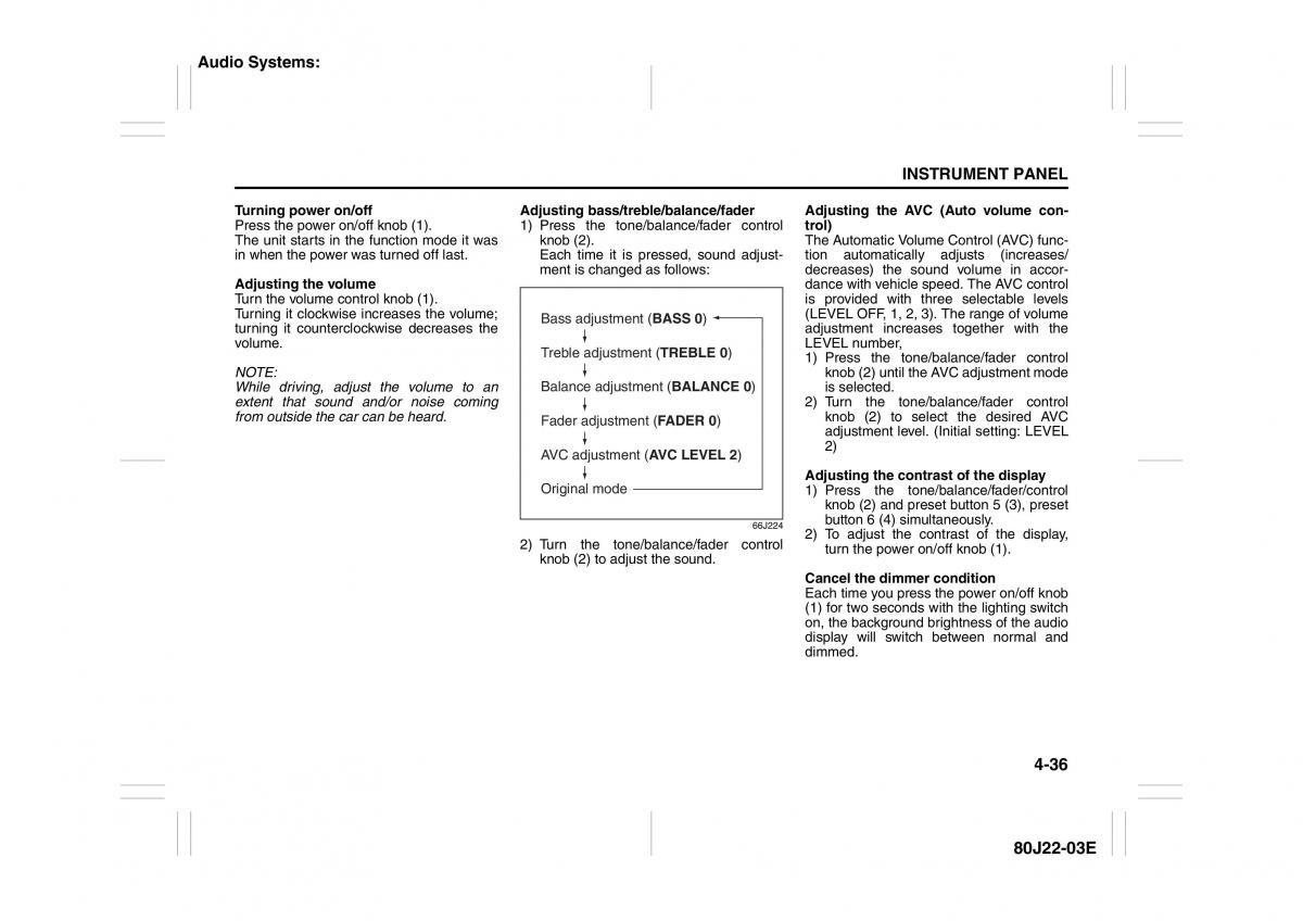 Suzuki SX4 owners manual / page 113