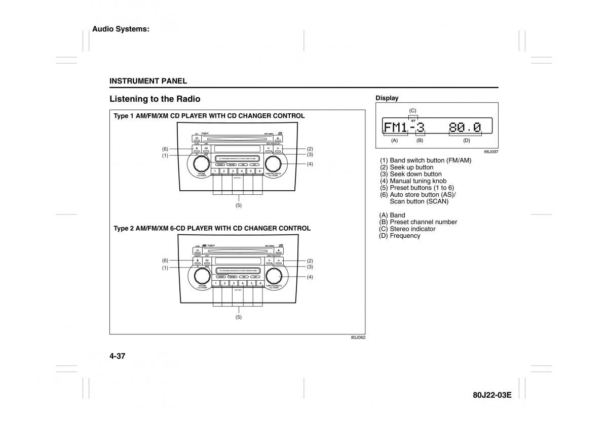 Suzuki SX4 owners manual / page 114