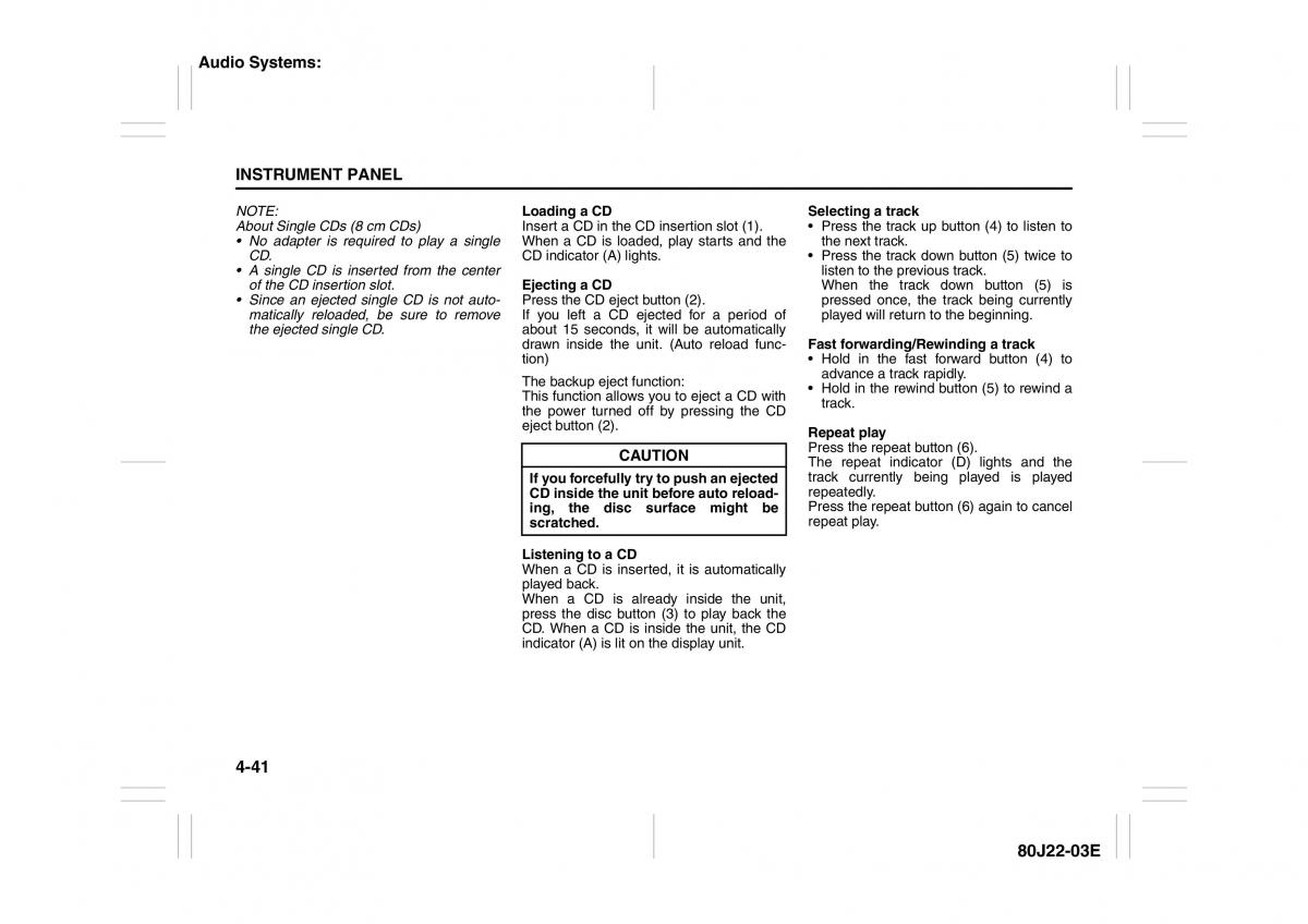 Suzuki SX4 owners manual / page 118