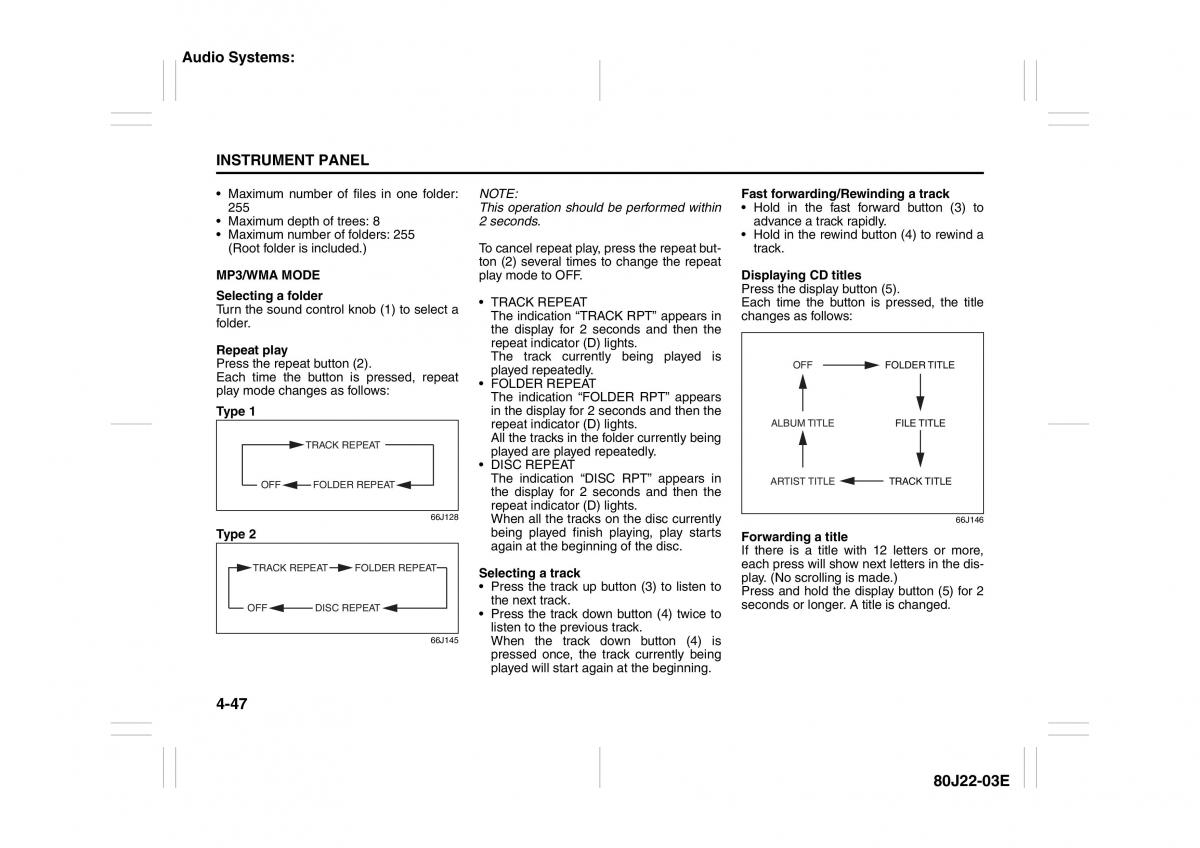 Suzuki SX4 owners manual / page 124