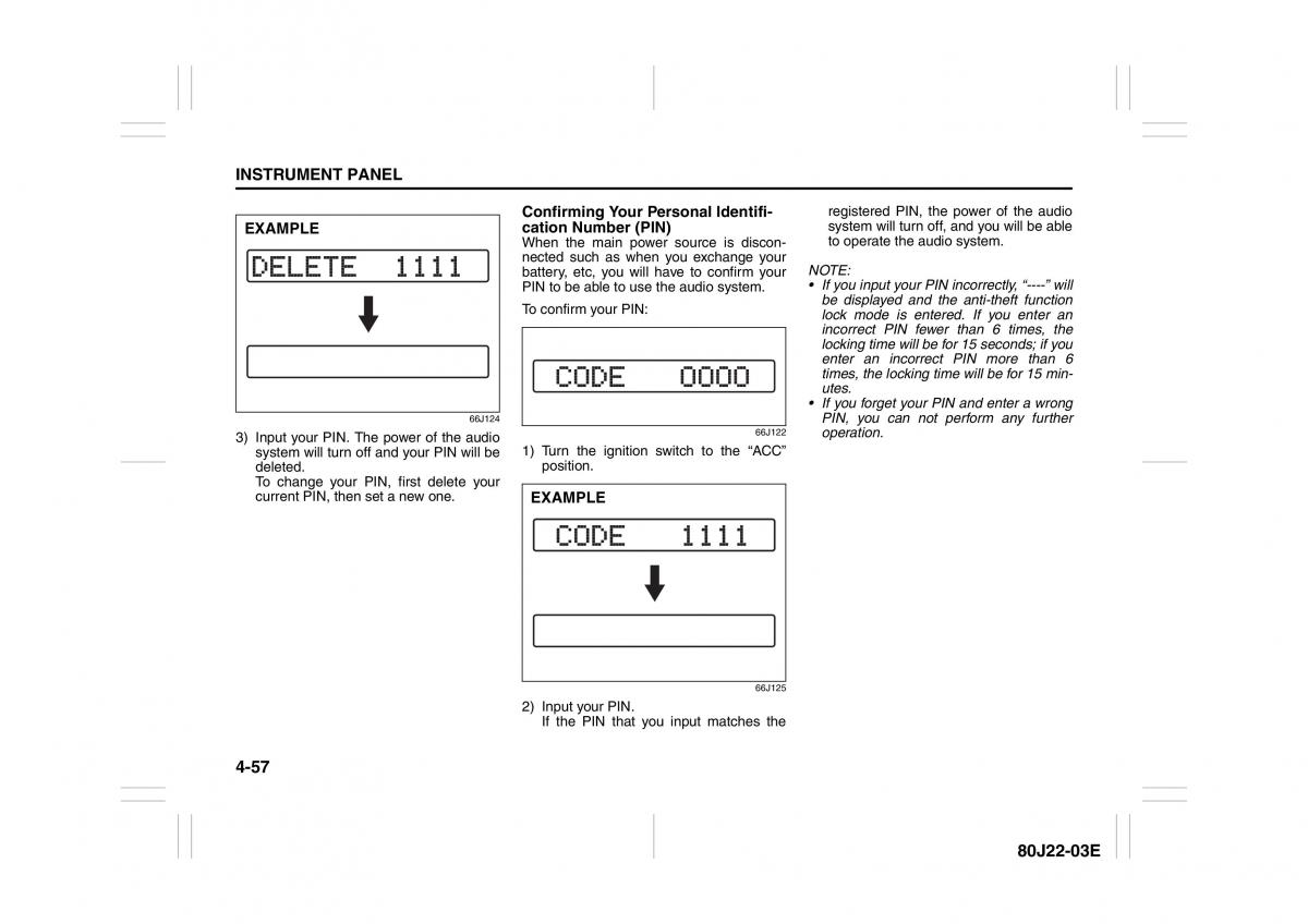 Suzuki SX4 owners manual / page 134