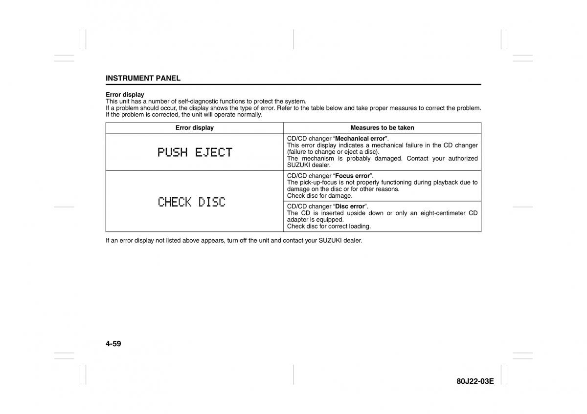 Suzuki SX4 owners manual / page 136