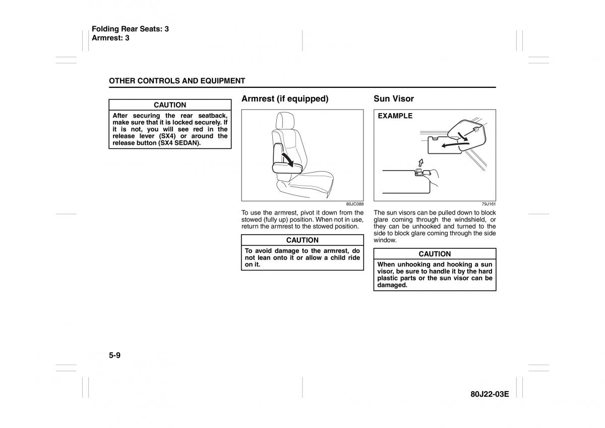 Suzuki SX4 owners manual / page 146