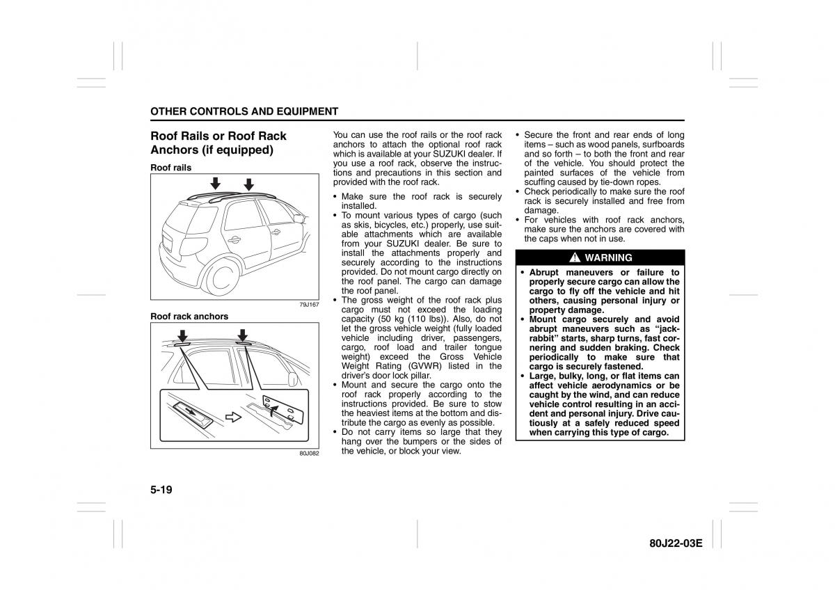 Suzuki SX4 owners manual / page 156