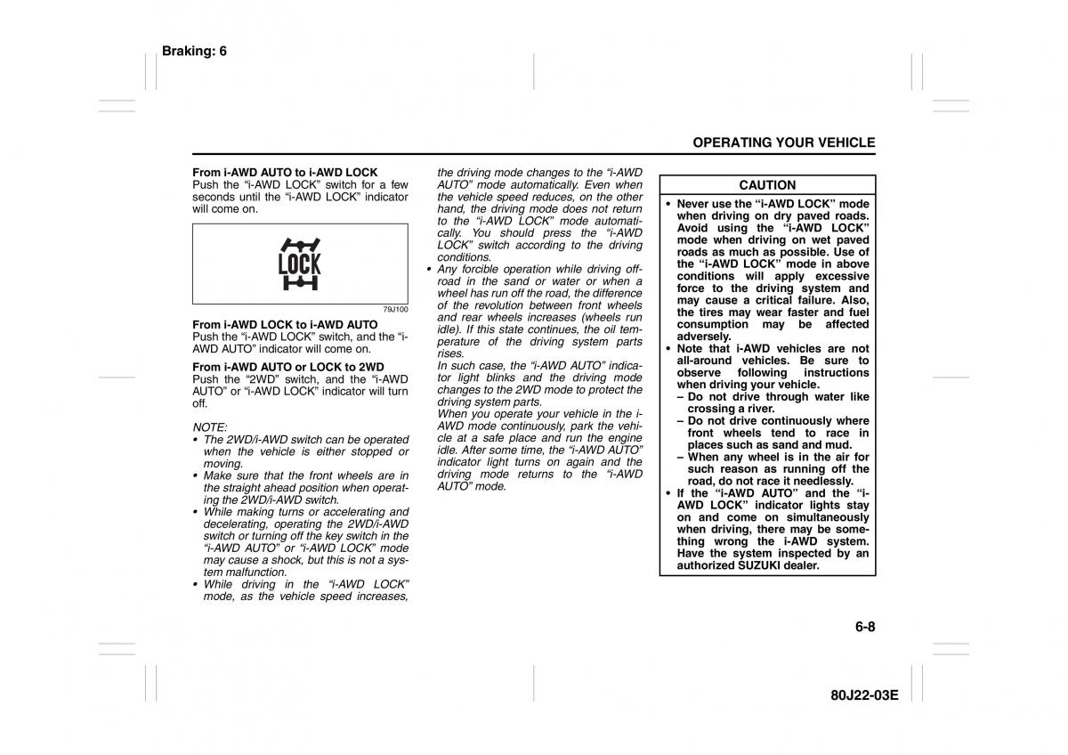 Suzuki SX4 owners manual / page 165