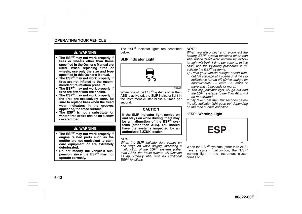 Suzuki SX4 owners manual / page 170